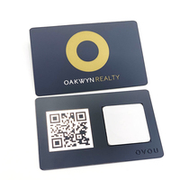 Kartu Nama Bisnis NFC Logam Premium Berlapis Emas dengan Tag Kode QR untuk Profesional Jaringan Pintar, Eksekutif, Hadiah