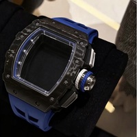 1104 Automatikuhr Skelett-Chronograph Zifferblatt Carbonfaser-Gehäuse Sport-Rennuhr Alltagsuhr Herren Casual-Uhr