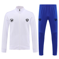 Uniformes de Fútbol Personalizados con Logotipo, Transpirables, 100% Poliéster, Chaqueta de Fútbol con Cremallera Completa para Hombre, Venta al Por Mayor, Entrenamiento de Club