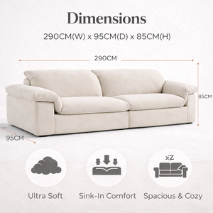 Sofá Modular Moderno sin Estructura, Envasado al Vacío, para Sala de Estar, Dormitorio o Apartamento - Product Image 3