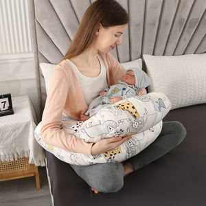 Almohada de <span class=keywords><strong>Lactancia</strong></span> Natural, Soporte para la <span class=keywords><strong>Lactancia</strong></span> y la Postura, Cojín de Base Vegetal con Funda Extraíble de Algodón Orgánico - Product Image 4