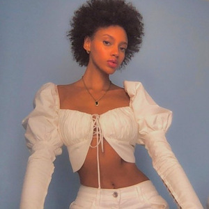 Vêtements de mode pour femmes Hauts blancs Manches bouffantes <span class=keywords><strong>Haut</strong></span> à lacets Sexy Décolleté ouvert Hauts courts pour femmes T-shirt - Product Image 5