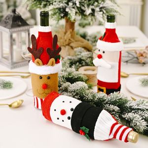 <b>Cheap</b> Christmas Promotion <b>Gift</b> Red Wine Bottle Christmas Decorative Bags for Party Decoration Covering Wine Bottles - Product Image 3