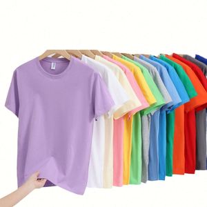 Design Wholesale Custom Logo 200Gsm Cotton Tshirts Short Sleeve Printing T <b>Shirt</b> Solid Color Unisex Blank <b>Shirt</b> - Product Image 3