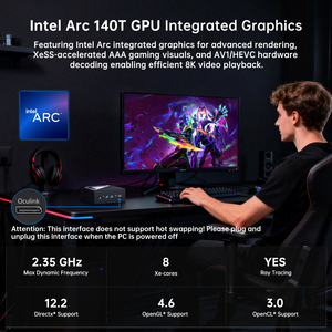 มินิพีซีเกมมิ่ง Msecore Powerful AI Ultra Series รุ่น Ultra9 285H Ultra7 255H แรม DDR5 128GB  SSD PCIE4.0 4TB WIFI7 Oculink - Product Image 6