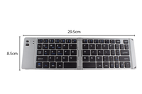2026 Keyboard Gaming Nirkabel Lipat Ultra-Tipis Portabel Combo Mouse Koneksi Tiga Perangkat Mouse 2.4G