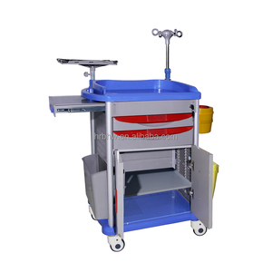 High Quality ABS Emergency Trolley Hospital ICU Room Medical <strong>Nursing</strong> Crash <strong>Cart</strong> - Product Image 6
