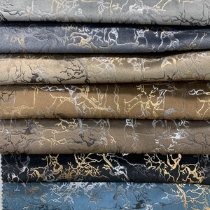 Nouveau <span class=keywords><strong>produit</strong></span> tissu de canapé 100% polyester rembourrage textile de maison tissu bronzant tissu coréen bleu marine tissu de velours hollandais - Product Image 5