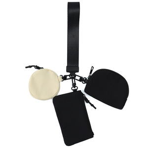3-in-1 Nylon Modular <b>Wallet</b> Set Lanyard <b>Card</b> <b>Holder</b> Coin Cash Pouch Detachable Wristlet Travel Everyday Essentials Wholesale - Product Image 1