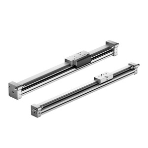 Actuador de Accionamiento Directo Serie Festo DGC-K 25 200 PPV A GK, Cilindro Sin Vástago, Cuerpo de Aluminio, Tipo Émbolo de Doble Acción - Product Image 1