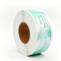 Desain Label Merek Kosmetik Kustom, Logo Stiker Vinyl PET Glossy, Cetak Label Kemasan untuk Produk Perawatan Kulit