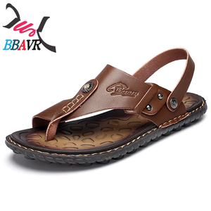 รองเท้าแตะหนังคุณภาพสูงสำหรับผู้ชาย ไซส์ใหญ่ รุ่น Herringbmen's One Beach Sandals - Product Image 4