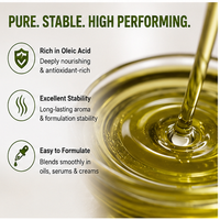 Huile d'olive pure naturelle pressée à froid à partir de graines végétales pour la formulation de parfums, matière première en vrac, emballage en vrac