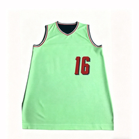 Sublimationsdruck mit Teamnamen Kleine Mindestbestellmenge Fabriklieferung Jedes Design Individuelles Logo-Etikett Unisex Basketball Ärmelloses Trikot