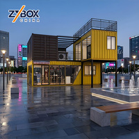 Nouvelle Vente Chaude 2026-2027 : Kiosque Commercial Modulaire à Deux Étages en Conteneur, Boutique de Vêtements Tendance avec Façade en Verre pour Place Publique Urbaine