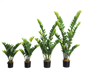 Árbol artificial de Zamiifolia, bonsái, árbol artificial alto, plantas artificiales, follaje artificial para decoración de interiores y exteriores, sala de estar. - Product Image 5