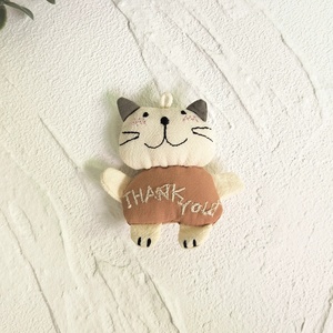 Llavero Portátil de Gato 3D de Tela Hecho a Mano con Diseño de Animal de Dibujos Animados para Niñas, Colgante Suave para Bolso de Mujer, Soporte para Monedas, Llavero de Agradecimiento - Product Image 6