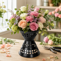 Tube en plastique pour bouquet, support intérieur robuste pour fleuriste, emballage personnalisé