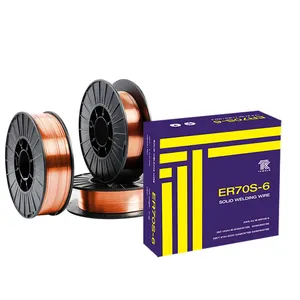 TKweld Fourniture Professionnelle CO2 MIG Cuivre Enduit AWS ER70S-6 Fils De Soudage De Zinc Solide À Vendre