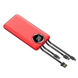 Ventes d'usine, batterie externe portable à affichage numérique haute capacité 10000 mAh, chargeur de téléphone portable USB, alimentation mobile 5W - Product Image 6