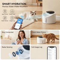 Bebedero Inteligente para Gatos con Control por Aplicación, Sensor de Radar Automático, Circulación de Agua, Filtro Multicapa, Bomba Silenciosa USB, Dispensador de Agua