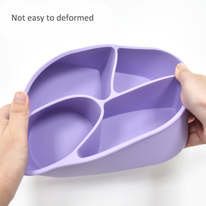 Trở lại trường học silicon sna trẻ em 100% leakproof 4 ngăn màu hồng Silicone Bento Hộp Ăn Trưa - Product Image 5