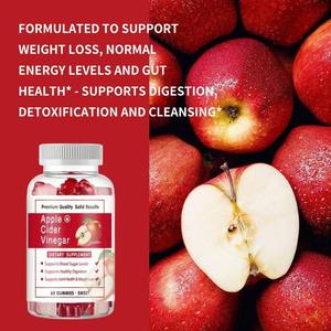 Yếu tố thiết yếu giấm táo Gummies vớ<span class=keywords><strong>i</strong></span> Vegan ACV vớ<span class=keywords><strong>i</strong></span> axit folic và vitamin B6 & B12 bổ sung giấm Gummies - Product Image 2