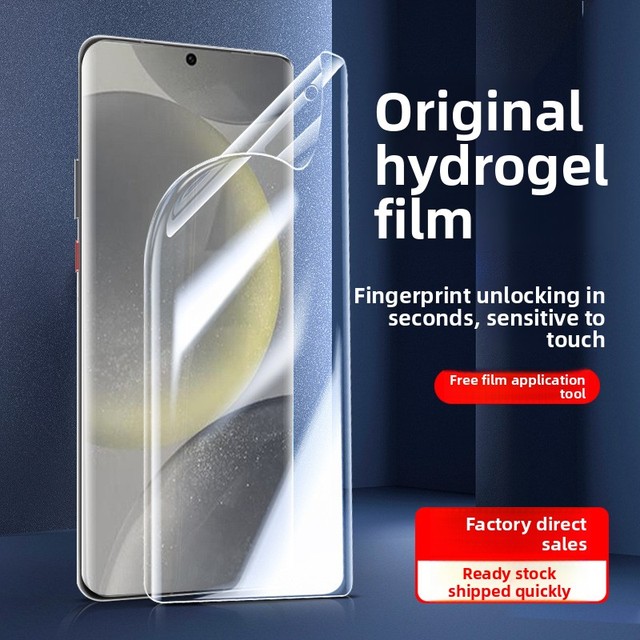 For Samsung Mobile Phone Screen Protectors Hydrogel Film for S24Ultra S23 Full Screen S25+ Soft Film Tempered Glass for S21Ultra