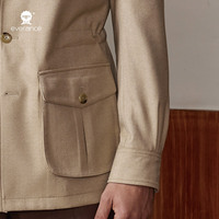 Veste de chasse pour homme - Veste en pure laine de style italien
