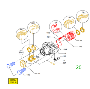 86706819 몬타베르트 HC50 록 드릴 리테이너 척 부품 탄소강 단조 광산 채굴 장비 빠른 배송 - Product Image 5