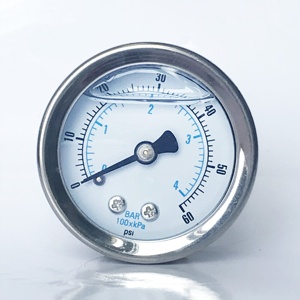 الطلب حجم 40 مللي متر 4bar 60psi النفط قياس الضغط الخلفي اتصال 1/4NPT - Product Image 2