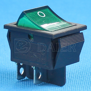 Medium <strong>20A</strong> <strong>125VAC</strong> DPST KCD4 <strong>Rocker</strong> <strong>Switch</strong> <strong>T120</strong> 55 With Light SC767 Double Pole <strong>Rocker</strong> <strong>Switch</strong> - Product Image 3