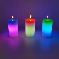 Bougie magique à changement de couleur avec capteur de lumière, parfum d'ambiance pour la maison