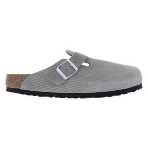 Scarpe Unisex Birkenstock Boston BS in Camoscio Colore: Corduroy Stone Coin |   100% Autentico - Product Image 1