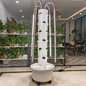 Opération facile 24 plantes vente chaude système de tour hydroponique maison jardin utilisation légumes verts à feuilles Fruits petit système de tour intérieur