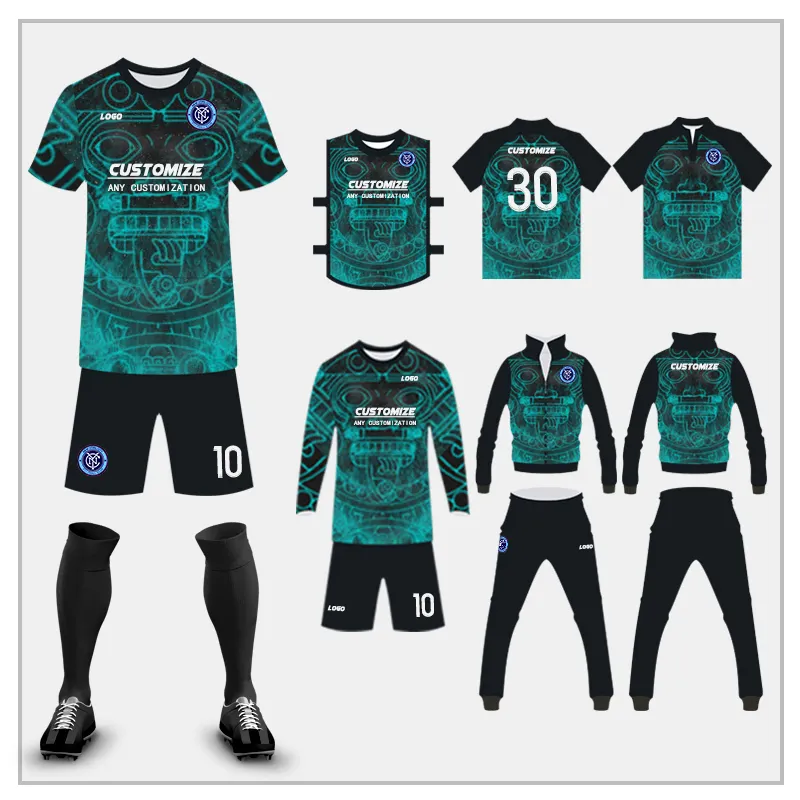 Maillot de football slim personnalisé pour homme, maillot de Football avec impression numérique, vêtements d'entraînement de football, club du mexique