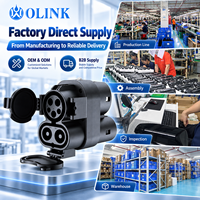 OLINK 1000V 250A CCS1 zu CCS2 DC AC Adapter Schnell-Ladeadapter für Amerikanische Ladestationen und Europäische CCS2 Elektrofahrzeuge