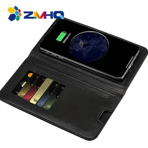 Nuovo prodotto innovativo tecnologia avanzata regalo personalizzato di lusso portafoglio intelligente in pelle 6800mAh con power bank
