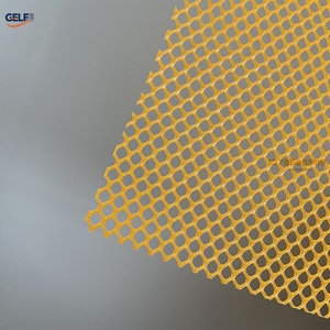 Maille plastique tissée décorative à trous carrés et à tissage uni pour usage en construction, service de découpe sur mesure - Product Image 3