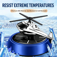 Diffuseur d'air solaire rotatif à 360 degrés en forme d'hélicoptère pour voiture, désodorisant longue durée, élimination des odeurs, décoration intérieure en plastique, ornement parfumé