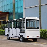 Voiture électrique de tourisme personnalisée à 11 places, moteur AC 72V/7,5KW, bus électrique de tourisme, navette