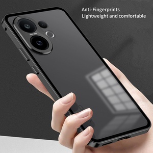 Casing Bumper Magnetik Elastis Logam untuk VIVO x200 FE, Pelindung Lensa PC Transparan Buram untuk vivo S30 / S30 Pro Mini, Penutup Belakang - Product Image 5