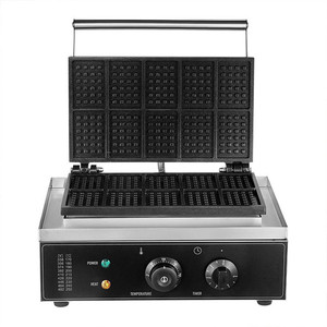 Máquina para Hacer Waffles Eléctrica Comercial, Plancha Doble para Waffles Belgas, para Restaurante - Product Image 5