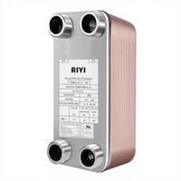 Échangeur de chaleur à plaques brasées en acier inoxydable personnalisé RIYI, refroidisseur de pompe moteur, refroidisseur d'eau liquide HVAC, réfrigération