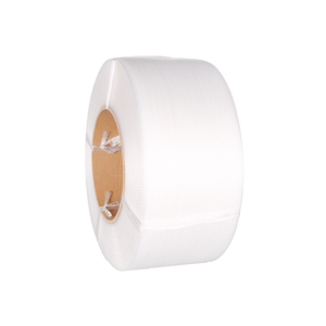 Yalanpack công nghiệp Polypropylene bao bì đóng đai ban nhạc trắng <span class=keywords><strong>PP</strong></span> dây đeo CuộN - Product Image 1