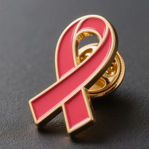 Fabricante cuidado <span class=keywords><strong>de</strong></span> las mujeres cáncer <span class=keywords><strong>de</strong></span> <span class=keywords><strong>mama</strong></span> Rosa cinta Pin insignia cáncer conciencia logotipo personalizado solapa Pin broche - Product Image 3