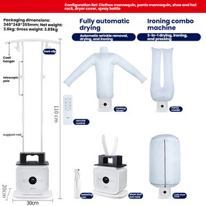 Asciugatrice e Ferro da Stiro Automatico Intelligente 360 per Indumenti °   Kit di Cura 3 in 1 per la Casa: Macchina per Stirare e Asciugare i Vestiti con Penetrazione a Vapore - Product Image 6