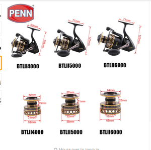 <span class=keywords><strong>PENN</strong></span> — <span class=keywords><strong>moulinet</strong></span> de pêche casting Battle II 3000-8000, pour grande pêche en mer, baitcasting, spinning, eau salée - Product Image 6