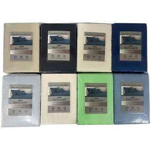 Lot de 6 draps de lit Queen en polyester uni 80 g/m² pour chambre à coucher : 1 <span class=keywords><strong>drap</strong></span> plat, 1 <span class=keywords><strong>drap</strong></span>-<span class=keywords><strong>housse</strong></span>, 4 taies d'oreiller – Prix avantageux - Product Image 5