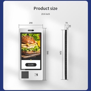 21.5inch 27inch tương tác tự dịch vụ thanh toán <span class=keywords><strong>kiosk</strong></span> tự động màn hình cảm ứng tự thanh toán <span class=keywords><strong>kiosk</strong></span> máy - Product Image 3